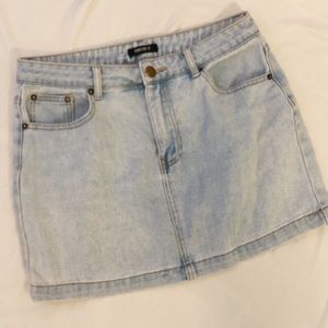 Forever 21 Pale jean skirt